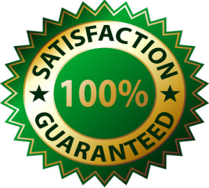 Initial cleaning - satisfaction guarantee: