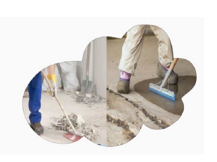How do we do our post-construction initial cleaning process?