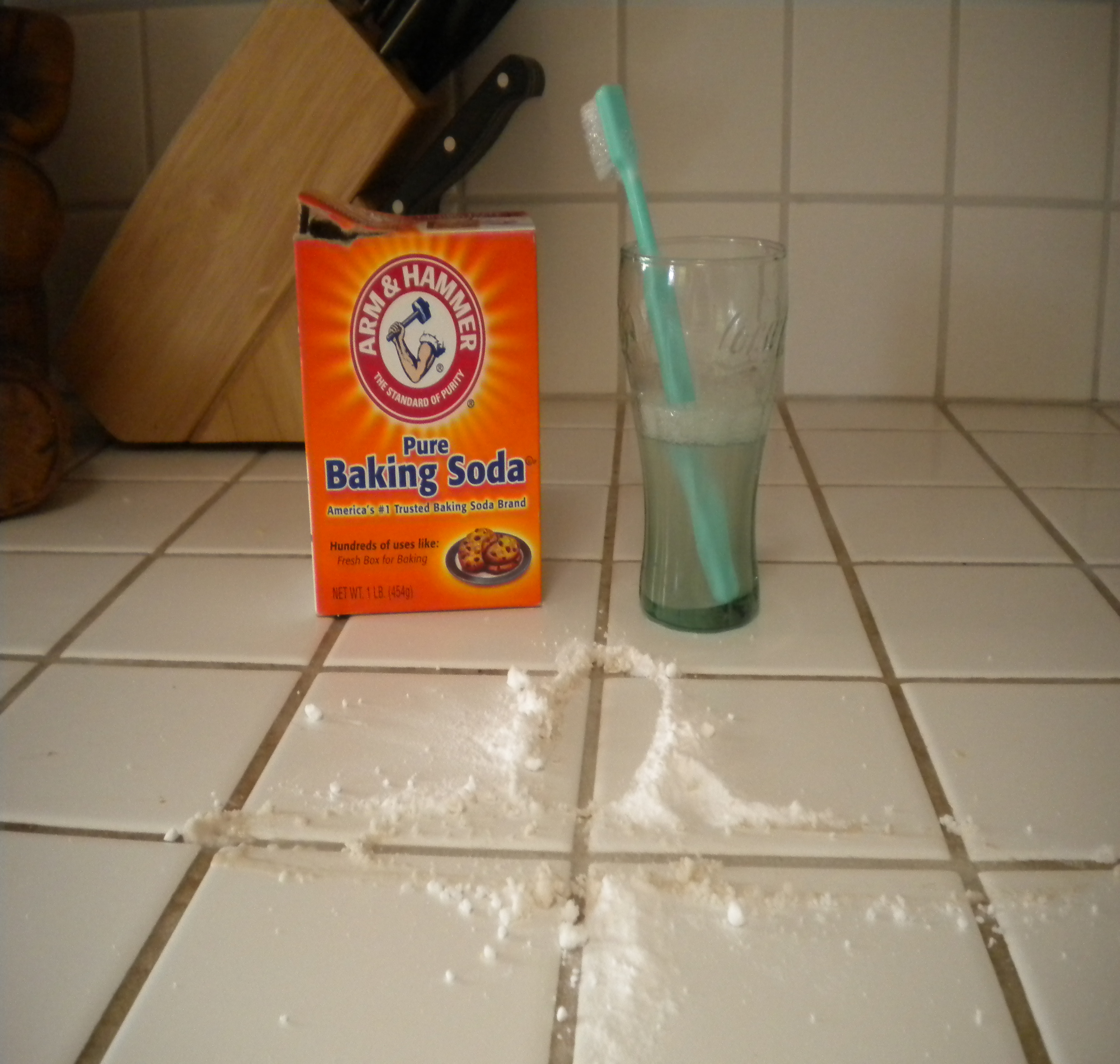 Use baking soda to get rid of mold spots