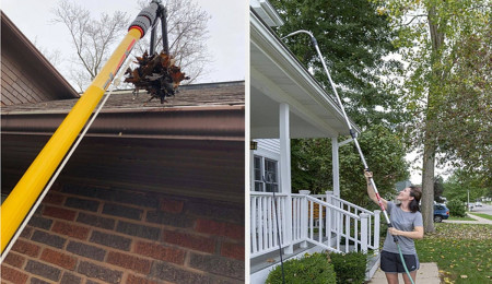 How should you clean your gutter?